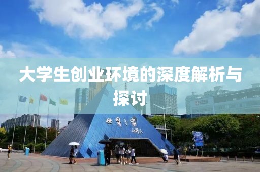 大学生创业环境的深度解析与探讨