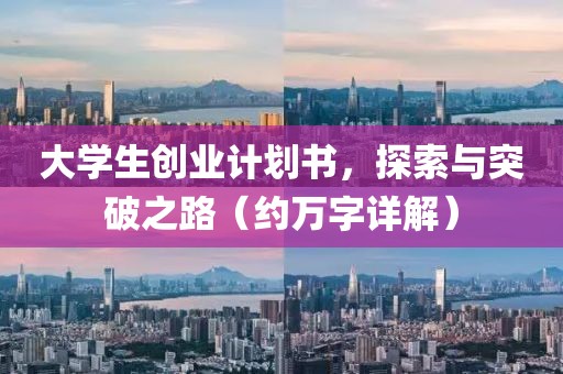 大学生创业计划书，探索与突破之路（约万字详解）