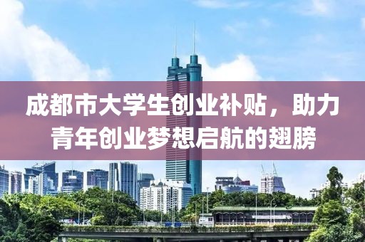 成都市大学生创业补贴，助力青年创业梦想启航的翅膀