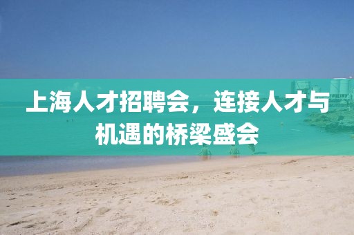 上海人才招聘会，连接人才与机遇的桥梁盛会