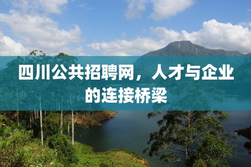 四川公共招聘网，人才与企业的连接桥梁