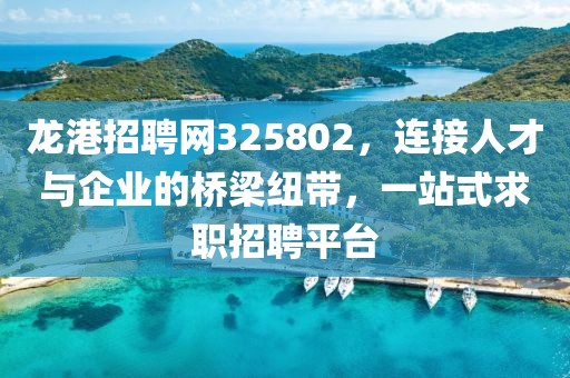 龙港招聘网325802，连接人才与企业的桥梁纽带，一站式求职招聘平台